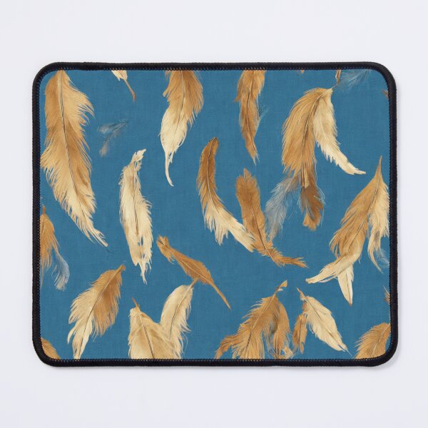 Item preview, Abstract , Feather , modern , blue , gold , Painting , Poster , anime posters , anime stickers Poster designed and sold by fineartstyles4u.