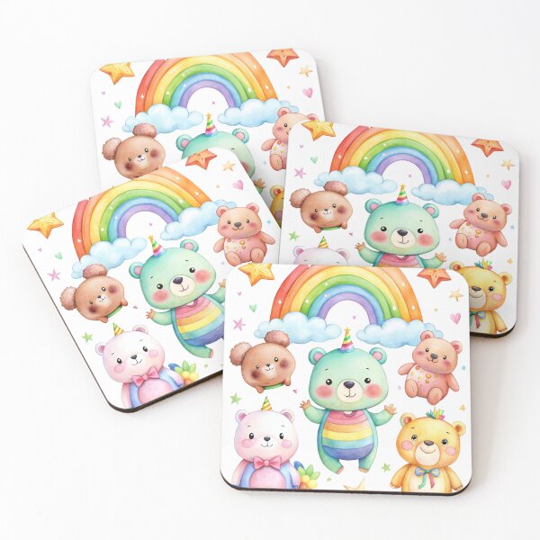 Item preview,  bear rainbow designed and sold by sabily.
