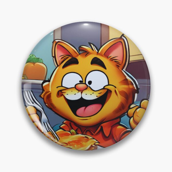 Item preview, Red cat eats lasagna for lunch designed and sold by Purpleflex.