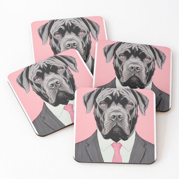 Artikelvorschau, Cane Corso mit rosa Augen entworfen und verkauft von luvandsocial.