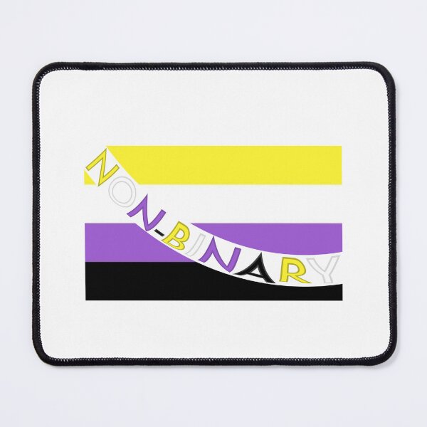 Item preview, Lettered Non-Binary Flag designed and sold by A4R0NN.