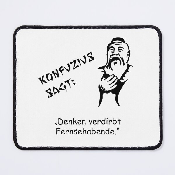 Item preview, Confucius says: Thinking spoils TV evenings designed and sold by ARTmanhART.