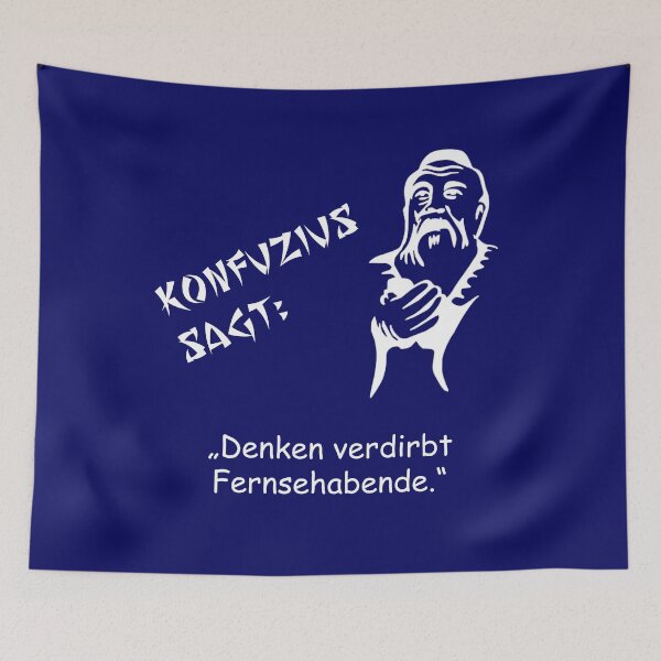 Item preview, Confucius says: Thinking spoils TV evenings ... designed and sold by ARTmanhART.