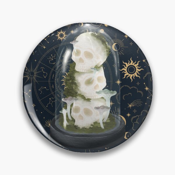 Item preview, Skull Display with Toadstools and Moss designed and sold by WildWoodlandWitch.