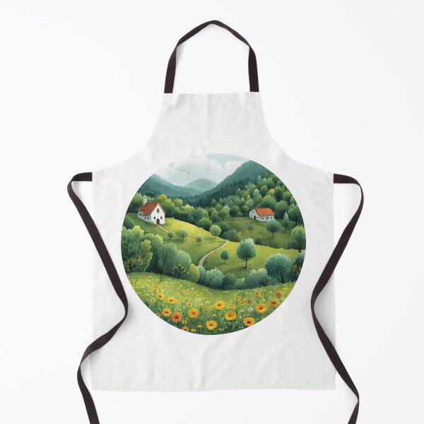 Item preview, Peaceful Countryside Landscape Painting designed and sold by amortka.