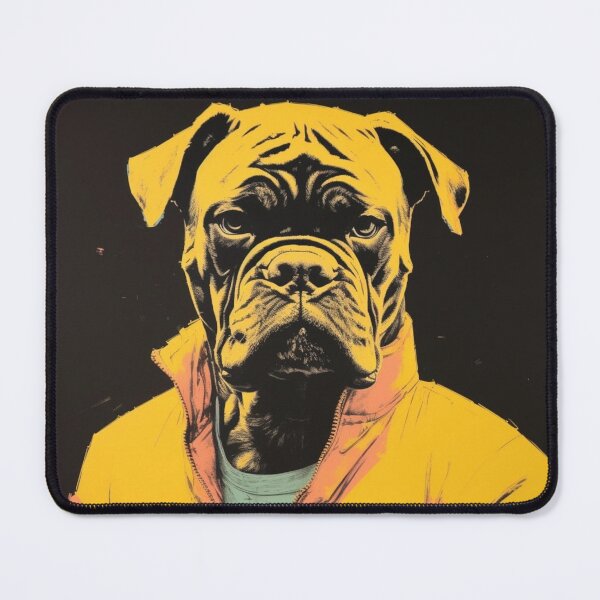 Item preview, Boxer Dog - Orange Shadows designed and sold by luvandsocial.