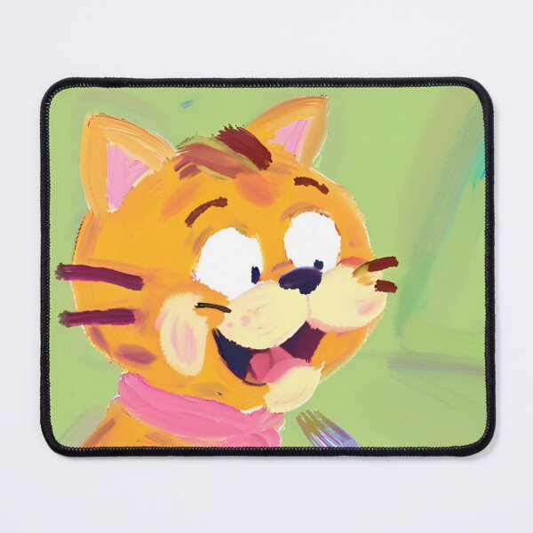 Item preview, Cute orange cat eats a pizza designed and sold by Purpleflex.