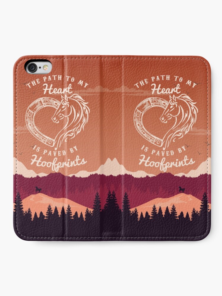 Horse Love Quote Iphone wallet cell phone wallet case