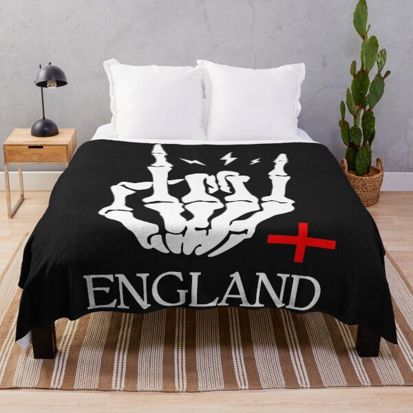 Item preview, England Skeleton Hand Rock On designed and sold by CreepyCornerArt.