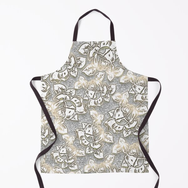 Item preview, Rosebuds on Glitter (White & Gold on Silver) v2 designed and sold by LTDesignsShop.