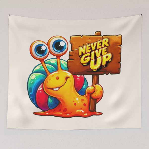 Item preview, Never Give Up designed and sold by Delemore Art.