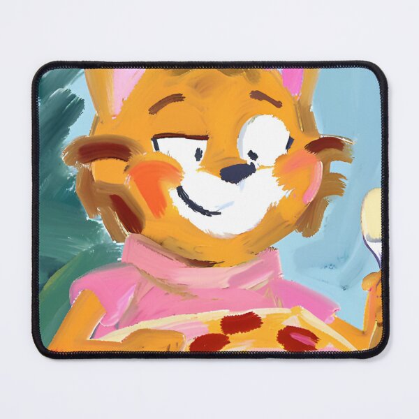 Item preview, Sweet orange cat eats cake designed and sold by Purpleflex.