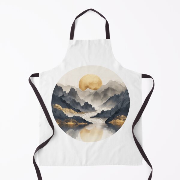 Item preview, Sunset Over Tranquil Mountains Print designed and sold by amortka.