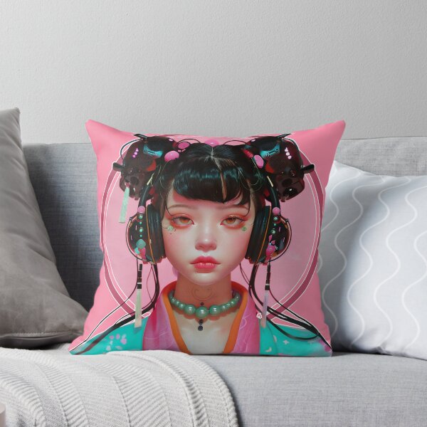 Item preview, Stylish Asian Girl with Space Buns designed and sold by KERaney.