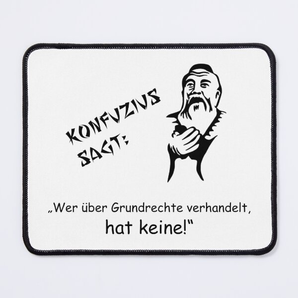Item preview, Confucius says: Whoever negotiates about fundamental rights designed and sold by ARTmanhART.