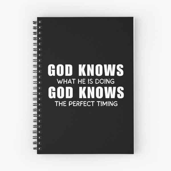 Item preview, God Knows What He Is Doing God Knows The Perfect Timing  designed and sold by ANNINOART ⭐⭐⭐⭐⭐.