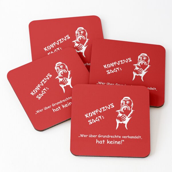 Item preview, Confucius says: Whoever negotiates about fundamental rights... designed and sold by ARTmanhART.