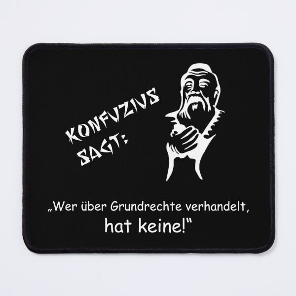 Item preview, Confucius says: Whoever negotiates about fundamental rights... designed and sold by ARTmanhART.