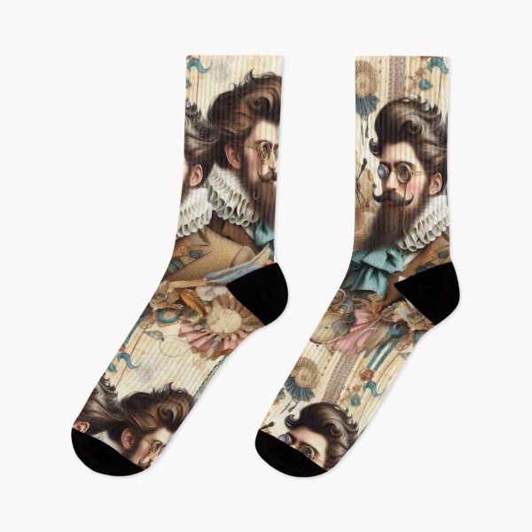 Item preview, Veiled Elegance: A Surreal Collage of Vintage Elements and Figures in an Enigmatic Dance” designed and sold by freackly.