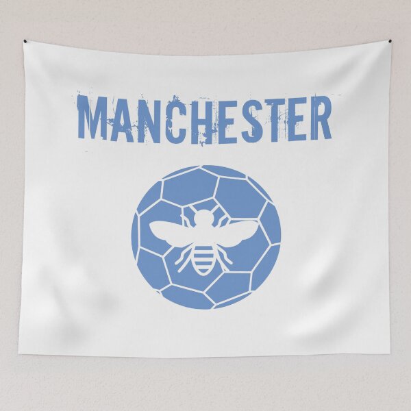 Item preview, Manchester is blue designed and sold by Boldandvivid.