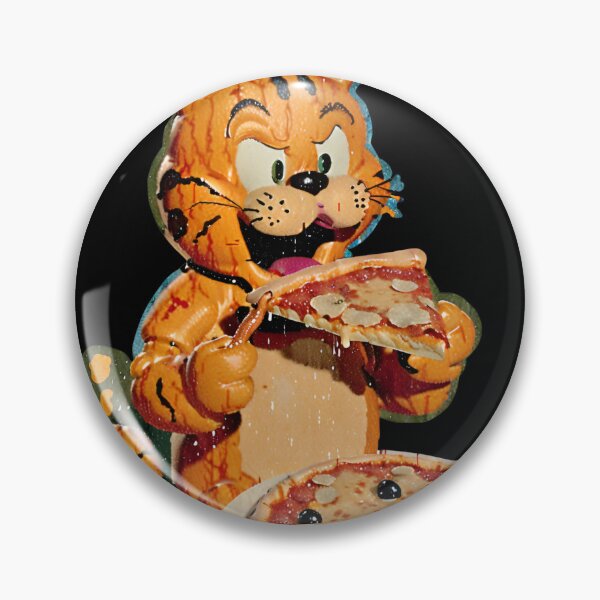 Item preview, The sweet orange cat eats a delicious pizza designed and sold by Purpleflex.
