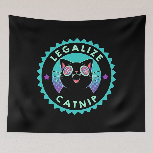 Item preview, Legalize Catnip Psychedelic Kitten by Tobe Fonseca designed and sold by Tobe Fonseca®.