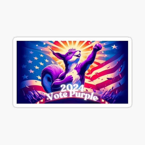 Item preview, Vote Purple in 2024 designed and sold by sourcecon.