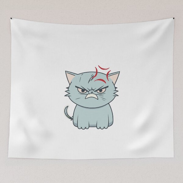 Item preview, Exploding Turquoise Kitten Angry designed and sold by TommieGraphics.