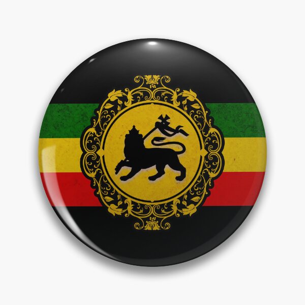 Item preview, Rasta Lion Banner Badge designed and sold by LimitedClassic.