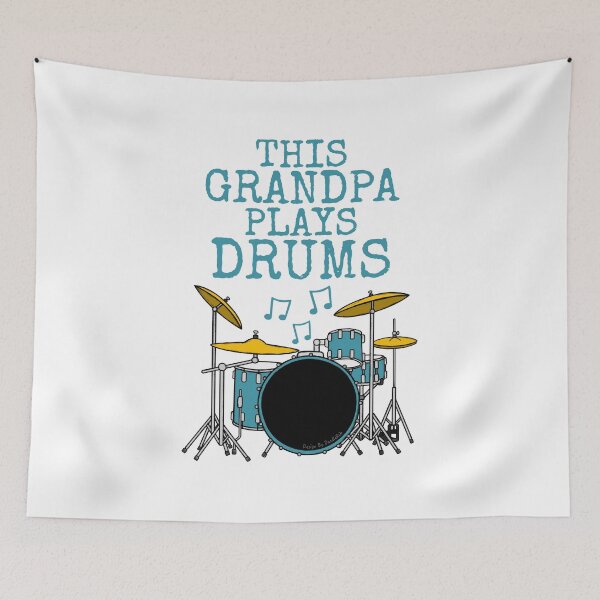 Item preview, This Grandpa Plays Drums, Drum Kit Drummer Father's Day designed and sold by doodlerob.