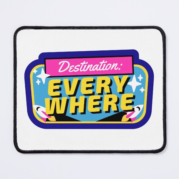 Item preview, DESTINATION EVERYWHERE Nomad Travel Road Trip Space Sticker designed and sold by SandriaSays.