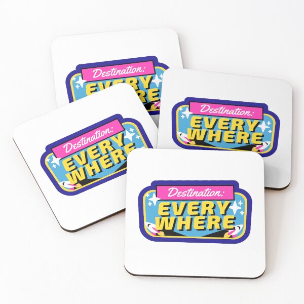 Item preview, DESTINATION EVERYWHERE Nomad Travel Road Trip Space Sticker designed and sold by SandriaSays.