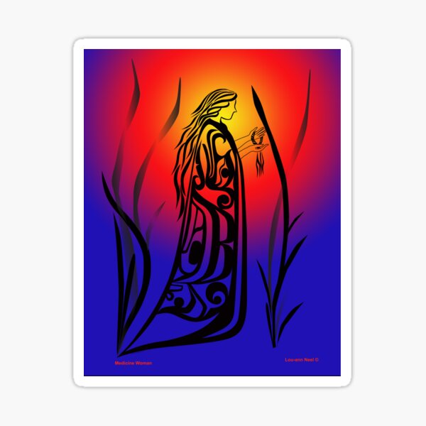 Item preview, Medicine Woman for Prints designed and sold by Lou-ann Neel.