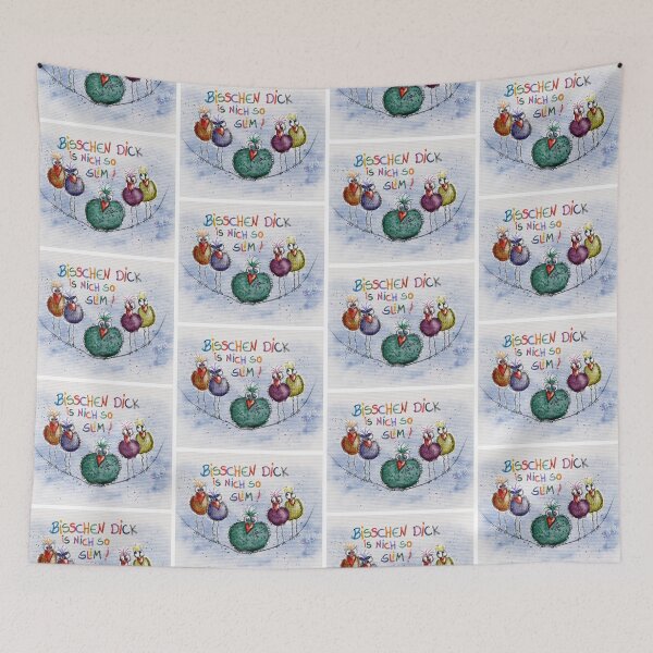Item preview, Heart Noses - funny birds “A little fat is not so slim!” designed and sold by kasperskonfetti.