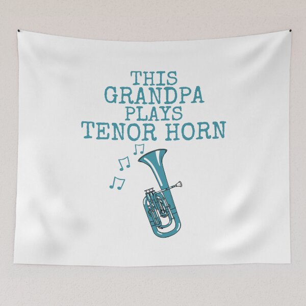 Item preview, This Grandpa Plays Tenor Horn, Brass Musician Father's Day designed and sold by doodlerob.