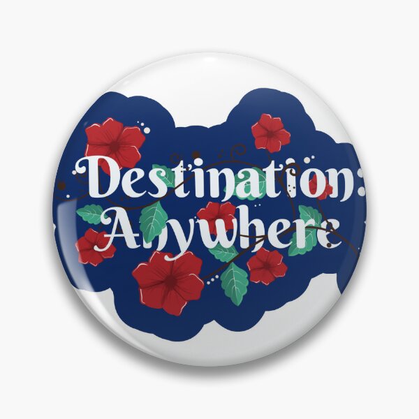 Item preview, DESTINATION EVERYWHERE Floral Nomad Travel Road Trip Sticker designed and sold by SandriaSays.