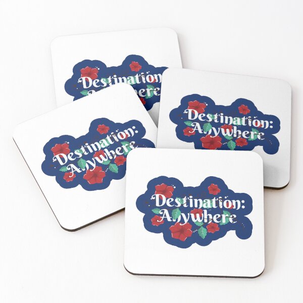 Item preview, DESTINATION EVERYWHERE Floral Nomad Travel Road Trip Sticker designed and sold by SandriaSays.
