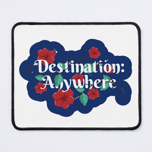 Item preview, DESTINATION EVERYWHERE Floral Nomad Travel Road Trip Sticker designed and sold by SandriaSays.
