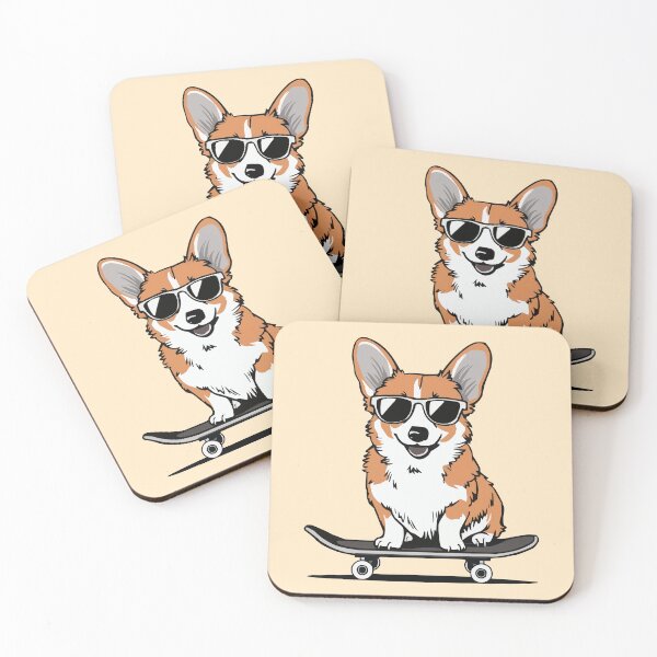 Item preview, Corgi On Skateboard Wearing Sunglasses Skateboard Corgi Lover -  designed and sold by PurpleLoveStore.
