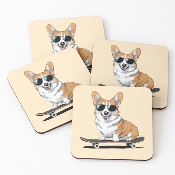 Item preview, Cool Corgi On Skateboard Wearing Sunglasses Skateboard Corgi Lover -  designed and sold by PurpleLoveStore.