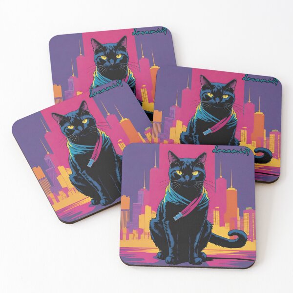 Item preview, Black cat Retro  designed and sold by DreamistStore.