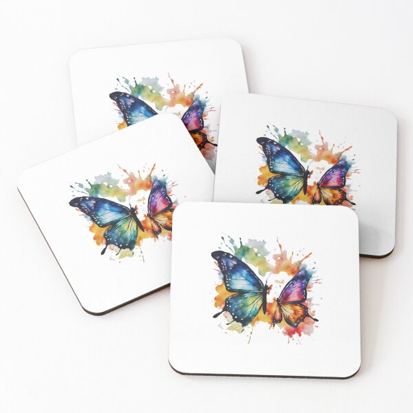 Item preview, Watercolor butterflies colloid  designed and sold by FitEnvy.