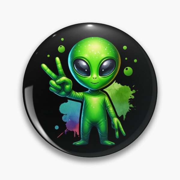 Item preview, Peaceful Baby Green Alien designed and sold by foilhat.