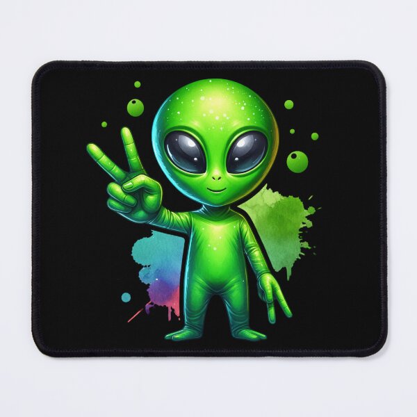 Item preview, Peaceful Baby Green Alien designed and sold by foilhat.