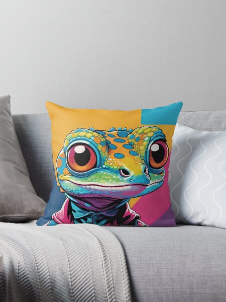 Vista previa del artículo con la obra «Geco Retro», diseñado y vendido por DreamistStore.