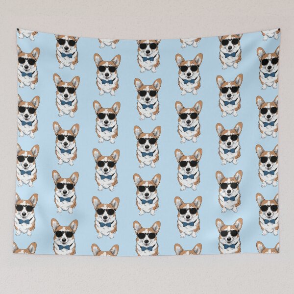 Item preview, Funny Corgi Wearing Sunglasses & Bowtie Corgi Lover -  designed and sold by PurpleLoveStore.