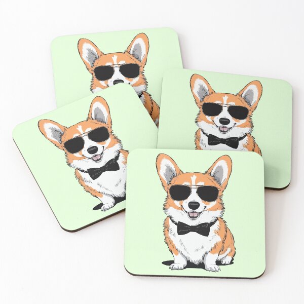 Item preview, Funny Corgi Wearing Sunglasses & Bowtie Corgi Lover -  designed and sold by PurpleLoveStore.
