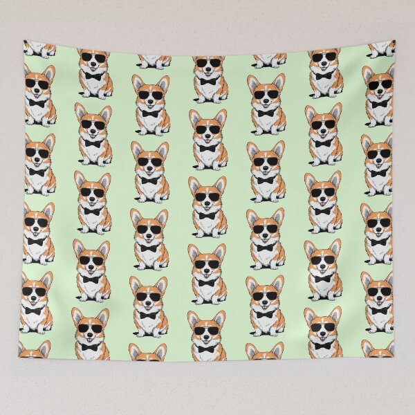 Item preview, Funny Corgi Wearing Sunglasses & Bowtie Corgi Lover -  designed and sold by PurpleLoveStore.