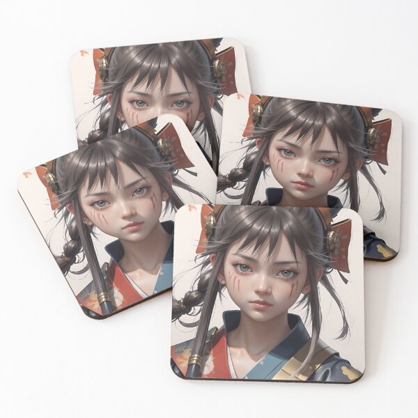 Item preview, Linda chica guerrera samurai anime designed and sold by TheArtOfPat.