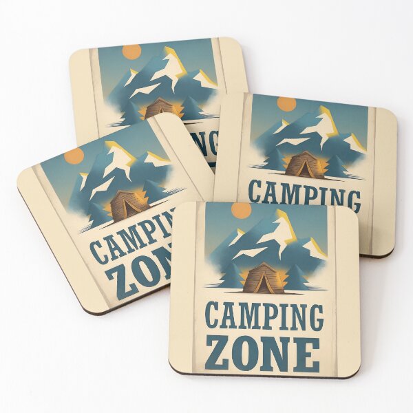 Item preview, Vintage Camping Zone Poster: Classic Hiking Art for Outdoor Enthusiasts designed and sold by Ceemko's Vintage Corner.